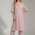 Women Regular Silk Crepe Kurta with Trousers