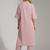 Women Regular Silk Crepe Kurta with Trousers