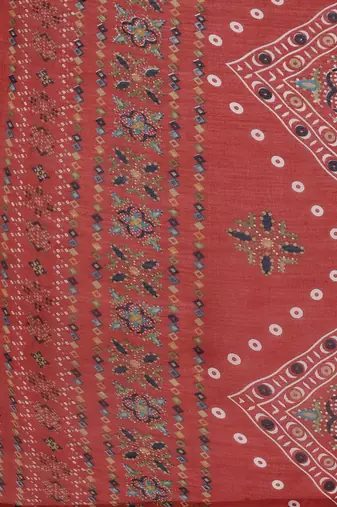 Women Ethnic Motifs Printed Regular Thread Work Kurta with Trousers & With Dupatta