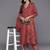 Women Ethnic Motifs Printed Regular Thread Work Kurta with Trousers & With Dupatta