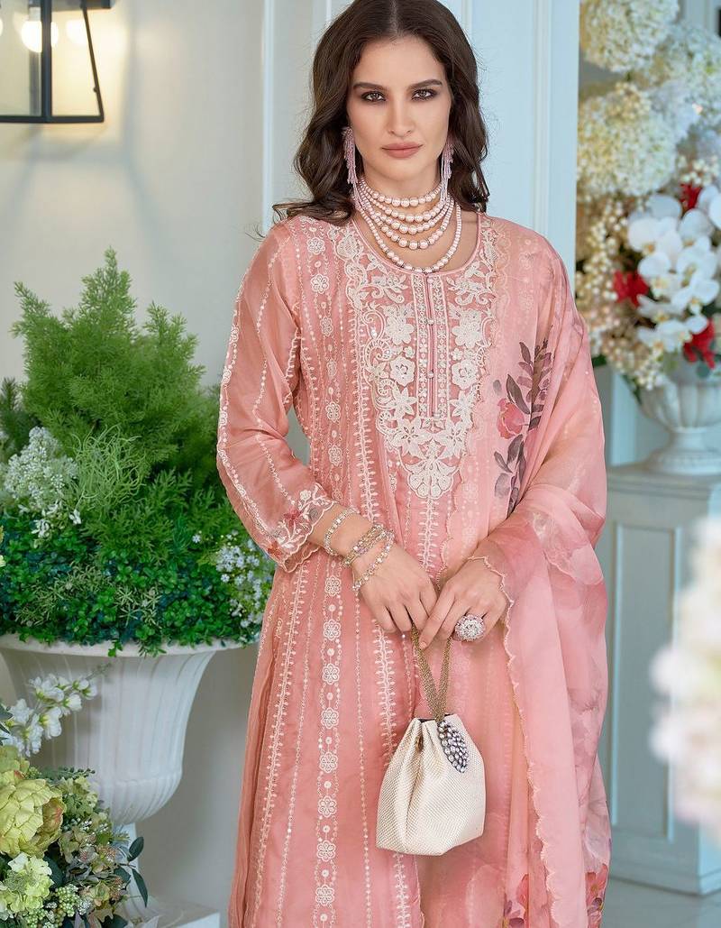 Women Ethnic Motifs Embroidered Sequinned Anarkali Kurta with Trousers & Dupatta