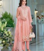 Women Ethnic Motifs Embroidered Sequinned Anarkali Kurta with Trousers & Dupatta