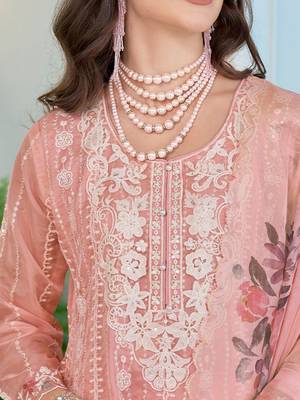 Women Ethnic Motifs Embroidered Sequinned Anarkali Kurta with Trousers & Dupatta 3