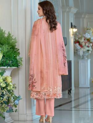 Women Ethnic Motifs Embroidered Sequinned Anarkali Kurta with Trousers & Dupatta 6