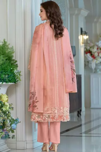 Women Ethnic Motifs Embroidered Sequinned Anarkali Kurta with Trousers & Dupatta