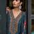Floral Embroidered Panelled Thread Work A-Line Kurta With Trousers & Dupatta