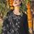 Black & White Floral Embroidered Regular Kurta With Trousers & Dupatta