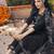 Black & White Floral Embroidered Regular Kurta With Trousers & Dupatta
