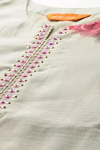 Floral Printed Regular Kurta with Trousers & Dupatta