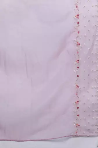 Floral Embroidered Regular Thread Work Kurta With Trousers & Dupatta