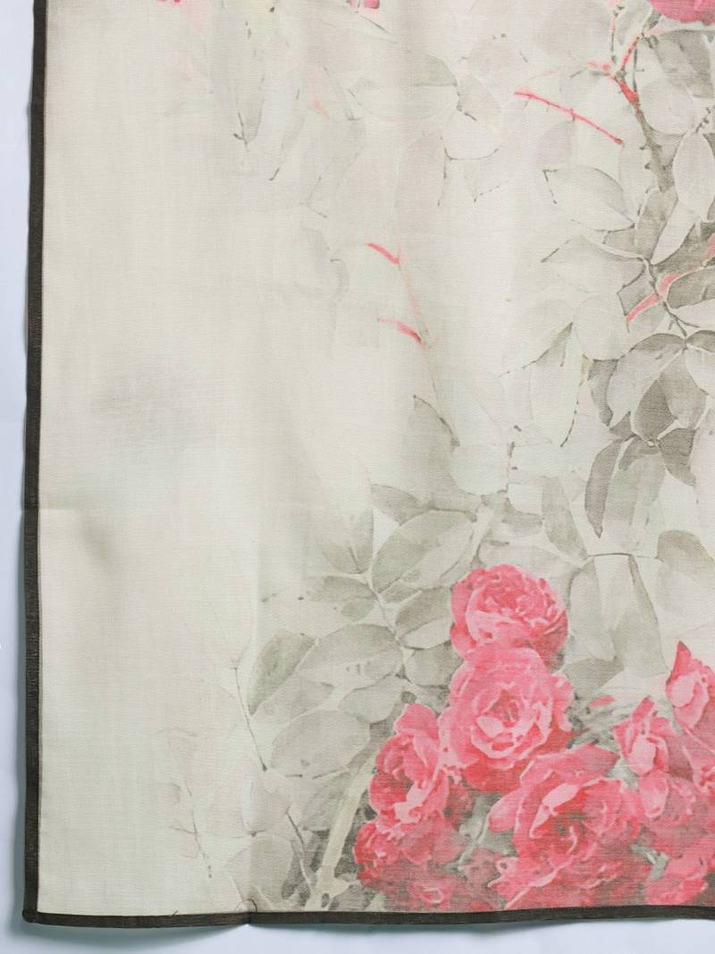 Floral Printed Regular Kurta with Trousers & Dupatta