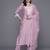 Floral Embroidered Regular Thread Work Kurta With Trousers & Dupatta