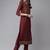 Yoke Design Gotta Patti Kurta with Trousers & With Dupatta