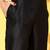 Deep Black Yoke Design Kurta with Solid Trousers