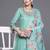 Floral Embroidered Panelled Thread Work Pure Cotton Kurta With Trousers & Dupatta