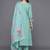 Floral Embroidered Panelled Thread Work Pure Cotton Kurta With Trousers & Dupatta
