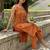 Women Embroidered Regular Mirror Work Kurta with Trousers