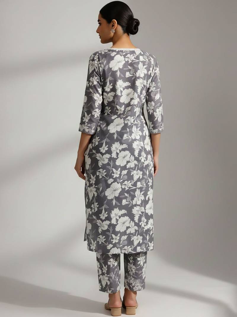 Women Ethnic Motifs Printed Regular Kurta with Trousers