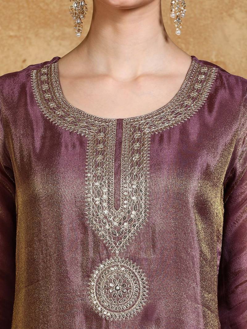 Women Floral Embroidered Kurta with Trousers & Dupatta