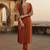 Women Ethnic Motifs Embroidered Regular Thread Work Kurta with Trousers