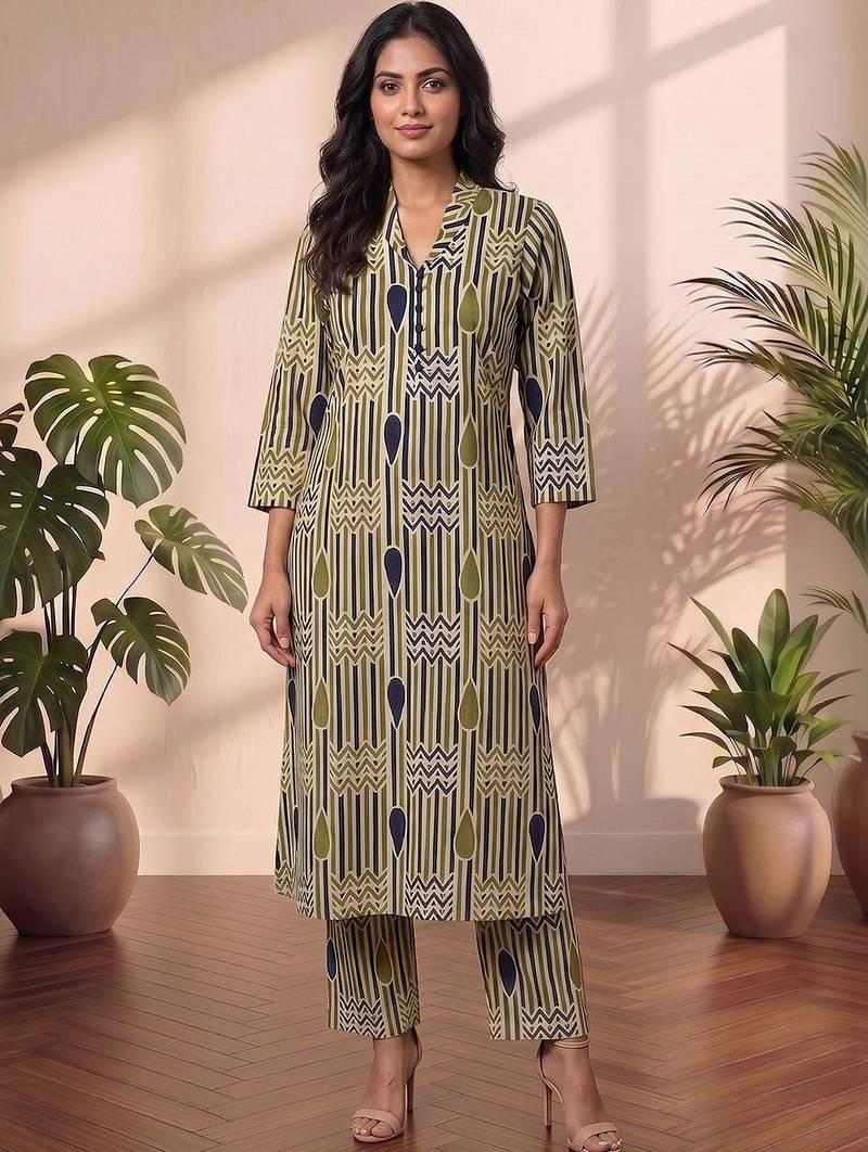 Women Printed Regular Kurta with Palazzos