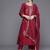 Floral Embroidered Regular Sequinned Kurta With Trousers & Dupatta