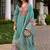 Women Embroidered Thread Work  Cotton Kurta with Trousers & With Dupatta