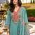 Women Embroidered Thread Work  Cotton Kurta with Trousers & With Dupatta