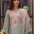 Women Floral Embroidered Regular Beads and Stones Linen Kurta with Trousers & With Dupatta