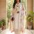 Women Floral Embroidered Regular Thread Work Linen Kurta with Trousers & With Dupatta