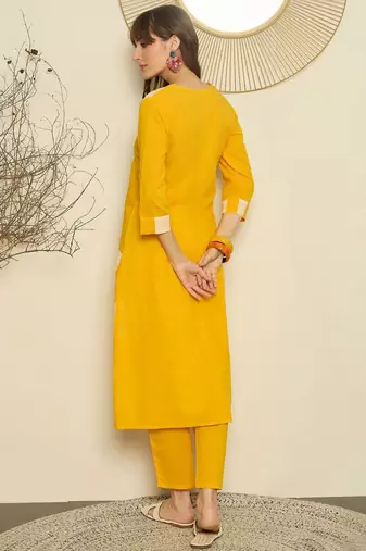 Women Printed Regular Pure Cotton Kurta with Trousers