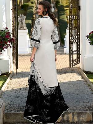 Women Floral Printed Regular Pure Cotton Kurta with Trousers & With Dupatta 6