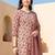 Women Floral Printed Regular Pure Cotton Kurta with Trousers & With Dupatta