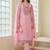 Women Floral Embroidered Regular Thread Work Pure Cotton Kurta with Trousers & With Dupatta