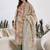 Women Floral Printed Regular Thread Work Chanderi Silk Kurta with Trousers & With Dupatta