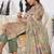 Women Floral Printed Regular Thread Work Chanderi Silk Kurta with Trousers & With Dupatta