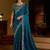 Rama satin jimmy choo embroidered embellished havy work wedding wear saree