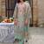 Women Floral Printed Regular Thread Work Linen Kurta with Trousers & With Dupatta