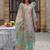 Women Floral Printed Regular Thread Work Linen Kurta with Trousers & With Dupatta