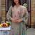 Women Floral Printed Regular Thread Work Linen Kurta with Trousers & With Dupatta
