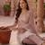 Women Floral Embroidered Regular Sequinned Pure Cotton Kurta with Trousers & With Dupatta
