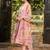 Women Floral Embroidered Panelled Thread Work Kurta with Trousers & With Dupatta