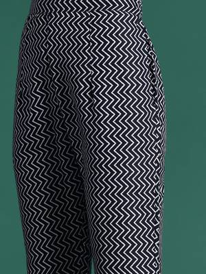 Ethnic Motifs Printed Thread Work Kurta with Trousers & With Dupatta 4