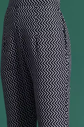 Ethnic Motifs Printed Thread Work Kurta with Trousers & With Dupatta