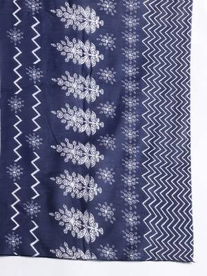 Ethnic Motifs Printed Thread Work Kurta with Trousers & With Dupatta 5