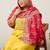 Plus Size Embroidered Regular Kurta with Trousers & With Dupatta