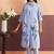 Women Floral Printed Regular Patchwork Linen Kurta with Trousers & With Dupatta