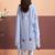 Women Floral Printed Regular Patchwork Linen Kurta with Trousers & With Dupatta