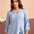 Women Floral Printed Regular Patchwork Linen Kurta with Trousers & With Dupatta