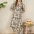 Women Abstract Printed Cotton Kurta with Palazzos